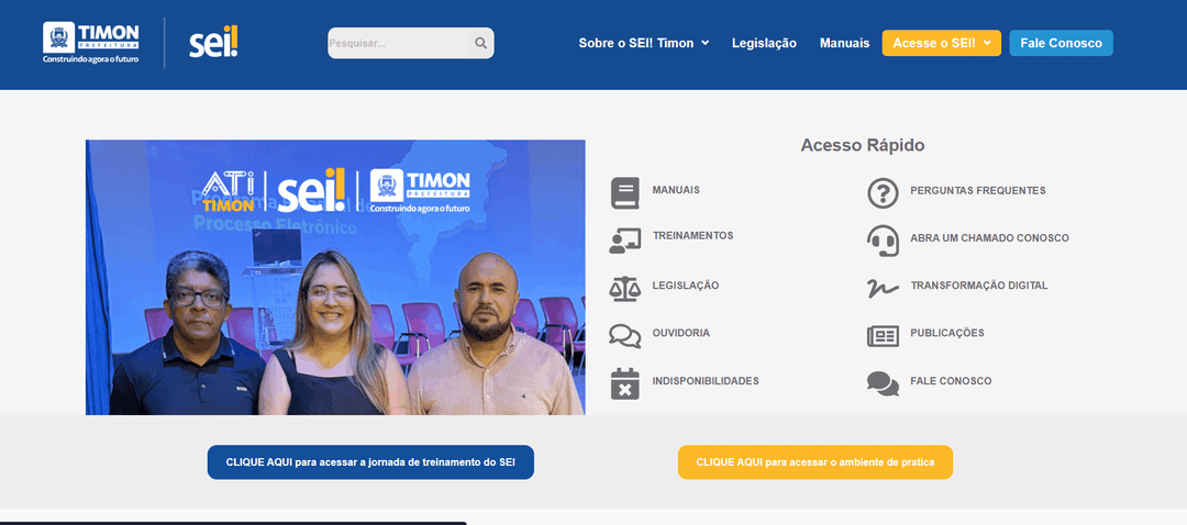 Portal do Sistema Eletrônico de Informações (SEI)