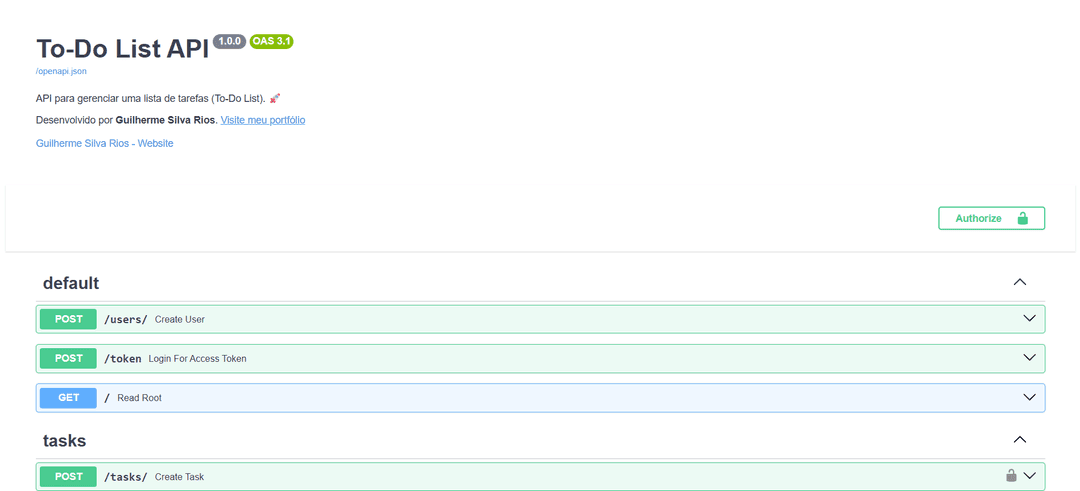 API de To-Do List com FastAPI